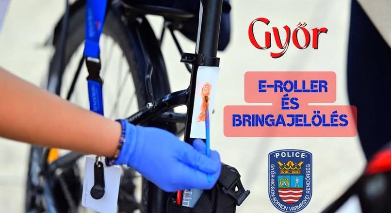 Ingyenes bringa- és e-rollerjelölés lesz Győrben szombaton