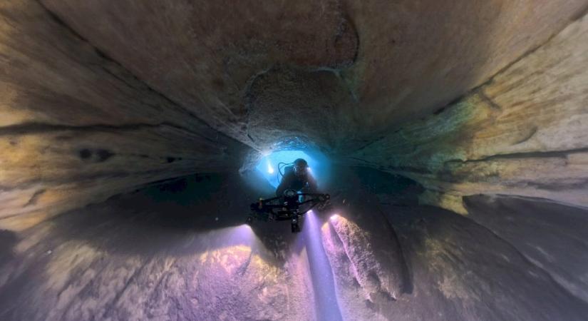 A Hévízi-tó rejtett barlangjainak nyomában