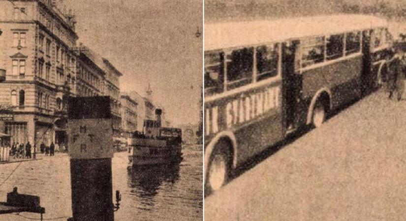 A Keletiig felúszó hajóval és háromszor hosszabb buszokkal szédítették a pestieket a háború után