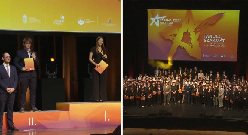 Országos második lett az esztergomi diák a SzakmaSztáron