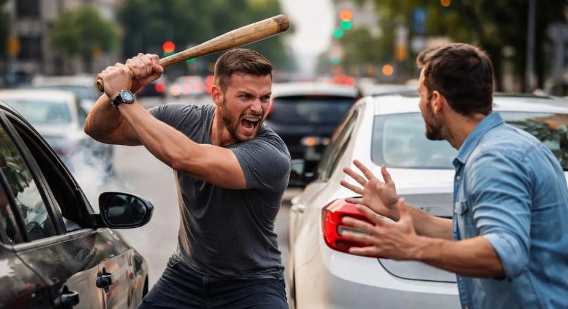 Előkerült a baseball ütő az úton: egy közlekedési vita halálos fenyegetéssé fajult