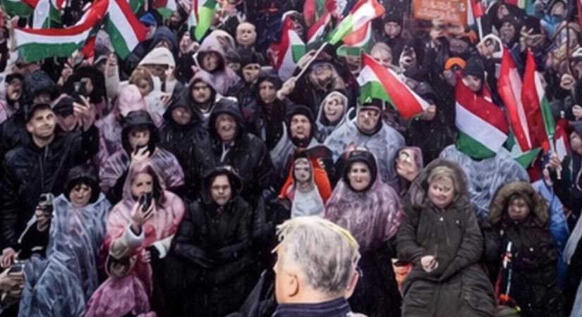 Malac arcúra retusált emberek képével kampányol Deutsch Tamás