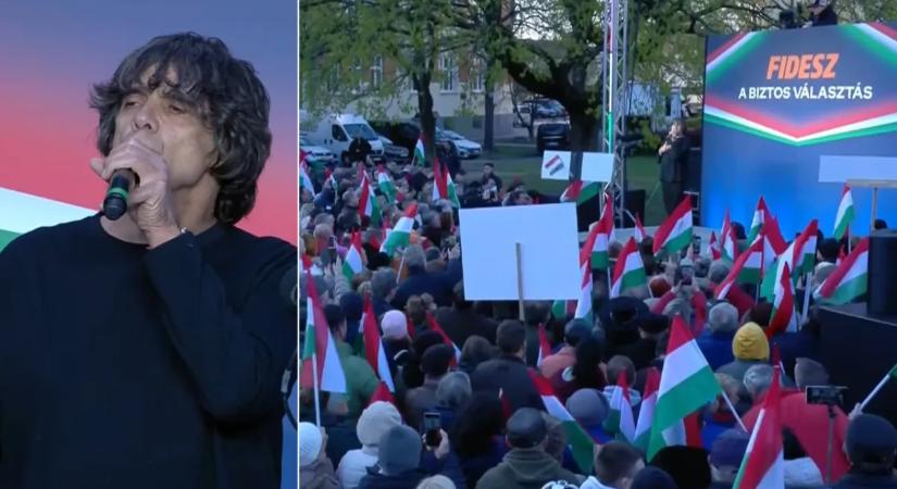 Takáts Tamást óriási tömeg fogadta Szentesen, Orbán Viktor országjárásán
