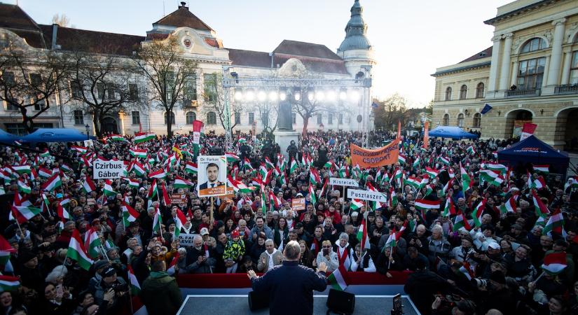 Orbán Viktor Szentesen: Lefele folyik a Tisza, nem jön az többet vissza
