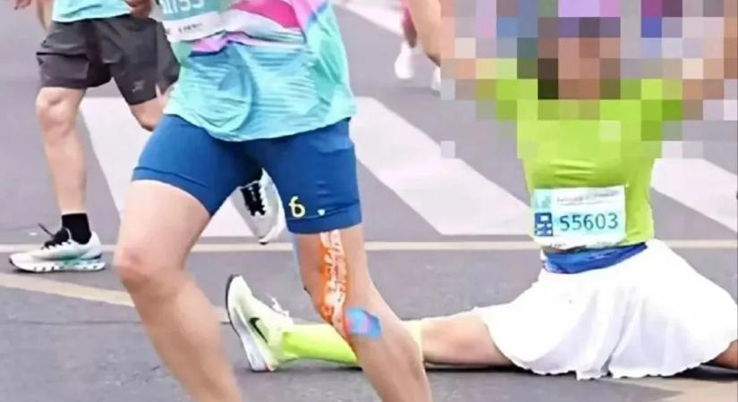 Veszélybe sodorta társait a fotóért: kizárták a maratonon parádézó nőt