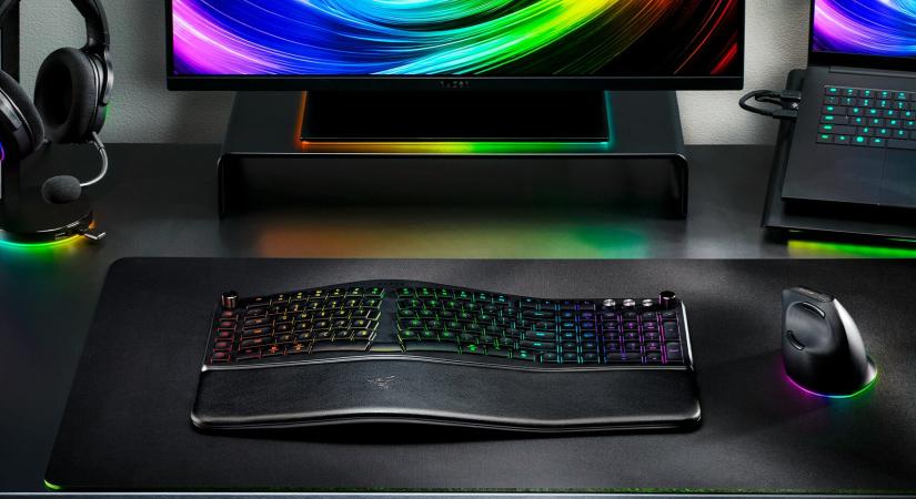 Ergonomikus vezeték nélküli billentyűzetet készített a Razer a sokat gépelő gamerek számára