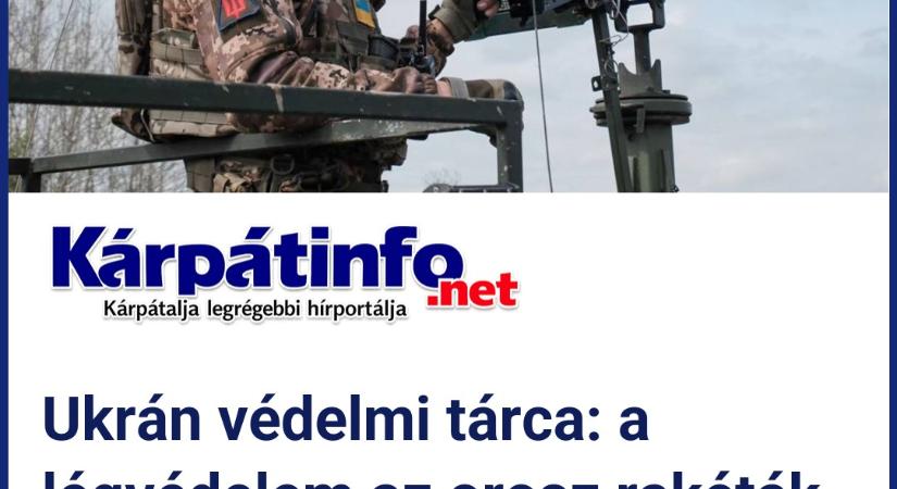 Ukrán védelmi tárca: a légvédelem az orosz rakéták és drónok csaknem 90 százalékát semlegesítette márciusban