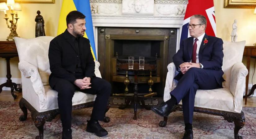 Volodimir Zelenszkij a háború lezárására tett erőfeszítésekről beszélt Keir Starmer brit miniszterelnökkel