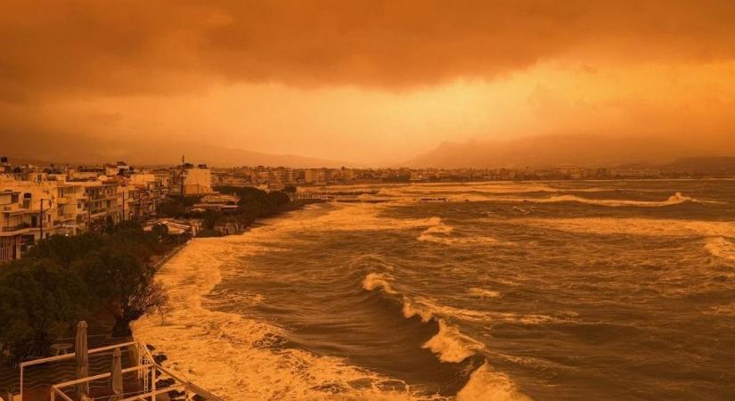 Homokvihar tombol a magyarok egyik kedvenc üdülőhelyén: még az ég is vörösbe borult a sziget felett (GALÉRIA)