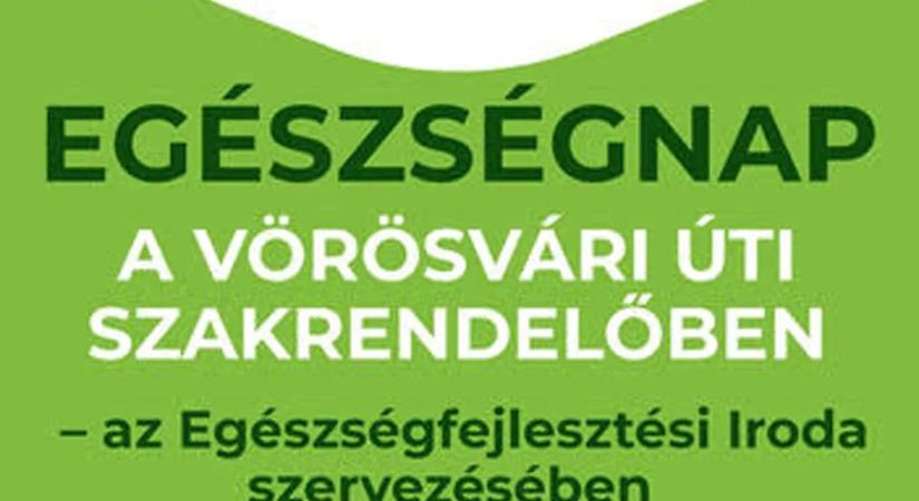 Újra ingyenes Egészségnap a Vörösvári úti szakrendelőben
