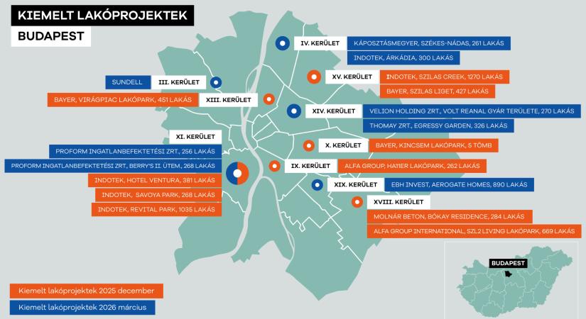 Térképen mutatjuk a gigantikus új otthon startos lakóparkokat Magyarországon