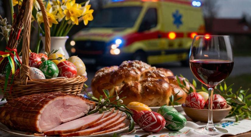 A mentőszolgálatok mértéktartásra intenek húsvétkor, az ünnepi túlevés és az alkohol is bajt okozhat