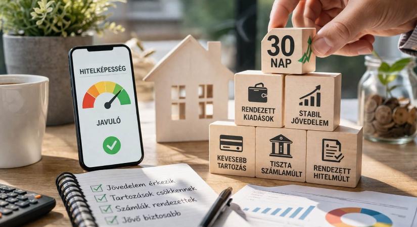 Hitelképesség javítása 30 nap alatt: mit fogad el a bank a gyakorlatban?