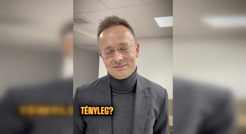 „Nem kell nézni az internetet” – Szijjártó Péter Gáspár Evelin segítségével panaszkodott a TikTokon
