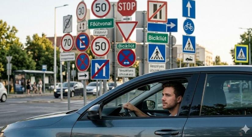 Itt az új közlekedési tábla: teljesen új szabály jön a magyar utakon