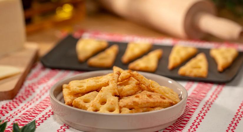 Sajtos kréker, a legegyszerűbb, legsajtosabb húsvéti vendégváró