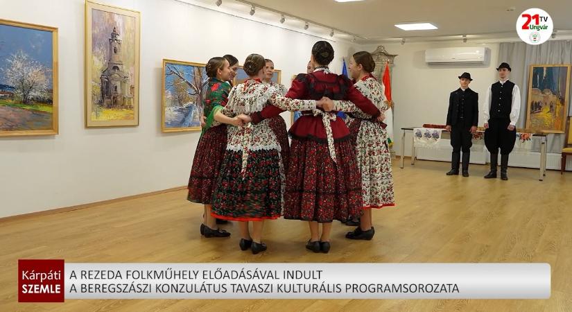 A Rezeda Folkműhely előadásával indult a beregszászi konzulátus tavaszi kulturális programsorozata (videó)