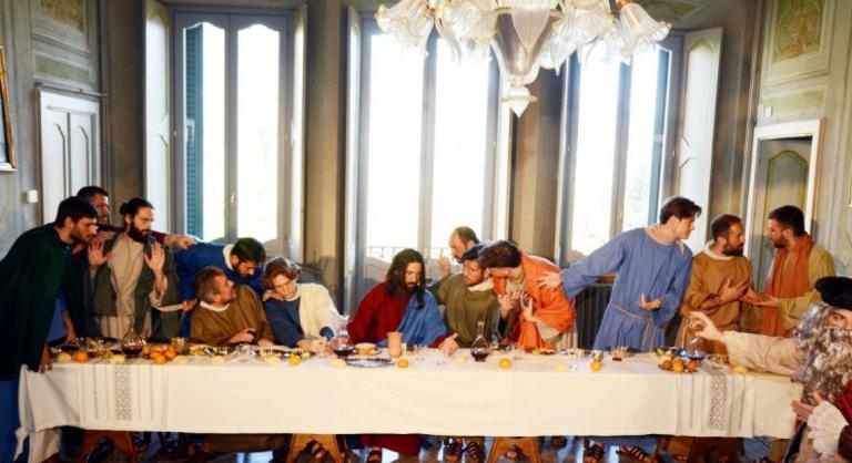 Olasz színészek játszották el az utolsó vacsorát a magyar felfedezés helyszínén