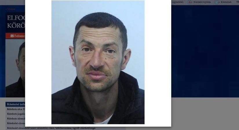 Nagy erőkkel keresik a toplistás bűnözőt! Azonnal értesítse a rendőrséget, ha látja!