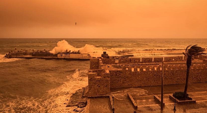 Vörösre festette Krétán az eget a halálos görögországi vihar