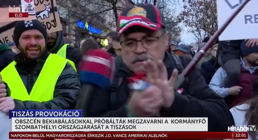 Brutálisan eldurvult az ellentüntetők provokációja Orbán Viktor országjárásának szombathelyi állomásán