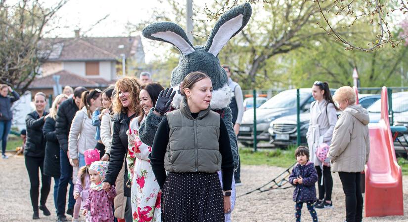 Előhúsvétot tartottak a Liget Óvoda környékén