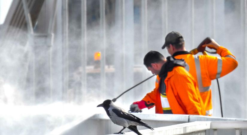 Hétvégén kezdődik a budapesti hidak tavaszi nagytakarítása