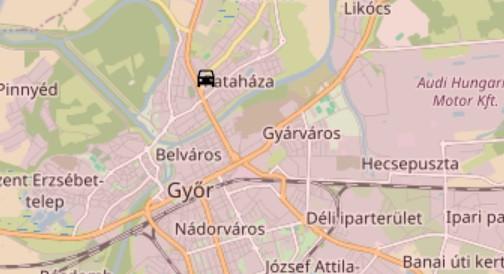 Karambol Győrben: két autó ütközött össze