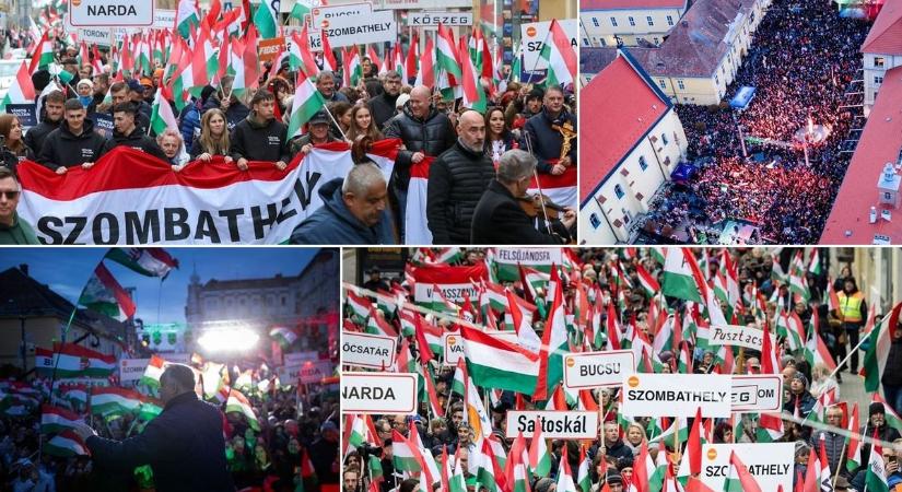Hatalmas tömeg fogadta Orbán Viktort Szombathelyen - Giga képgalériával