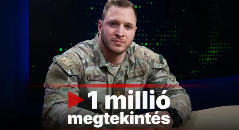 Egy nap alatt már egymilliónál is többen látták a Pálinkás Szabolcs századossal készült interjút a katonák valóságáról