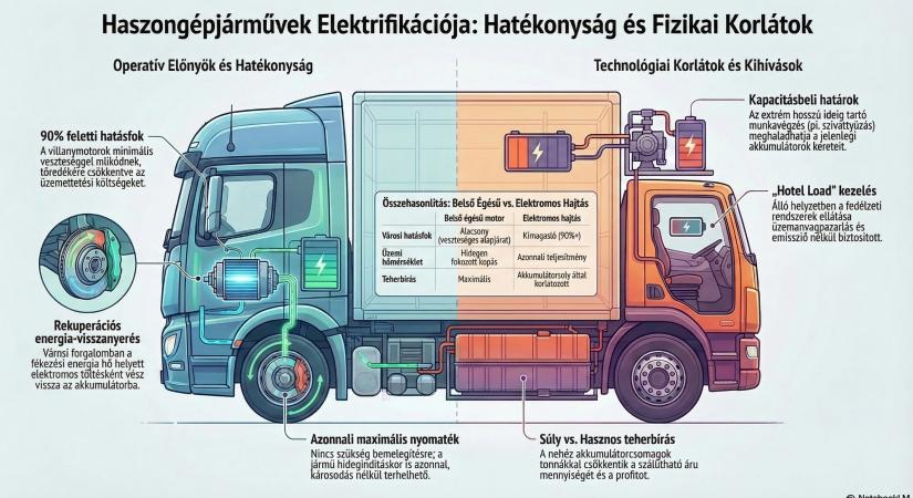 Hol (nem) érdemes villamos meghajtásra áttérni: indokok és fizikai korlátok