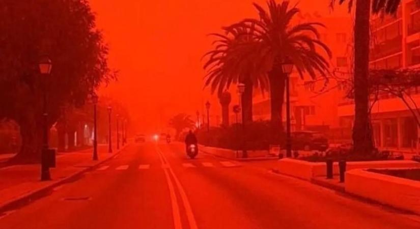 Mint a pokolban: vérvörösre változott a kedvenc nyaralósziget levegője – videó