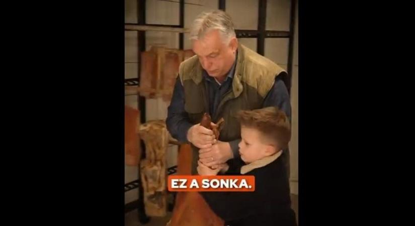 Unokáival indult sonkavadászatra Orbán Viktor – így készül a húsvétra a miniszterelnök (VIDEÓ)
