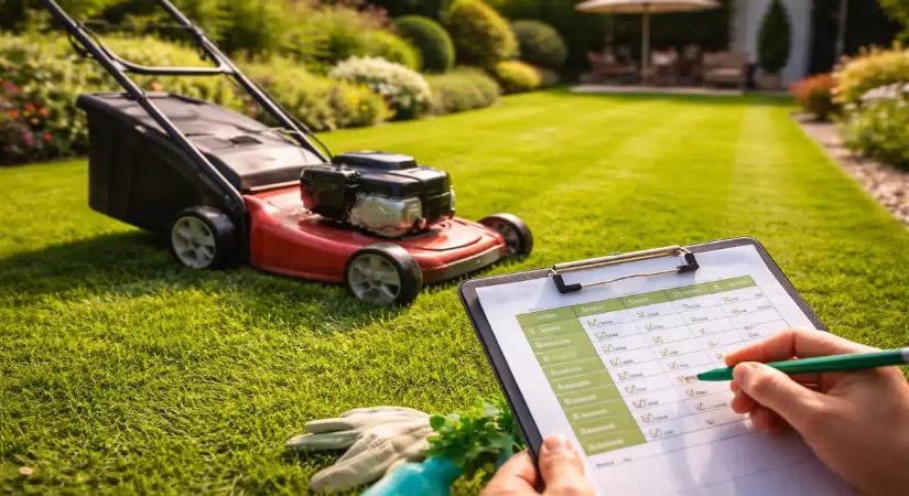 Itt a nagy fűnyírás táblázat: Ezeken a napokon nyírd a füvet, és goldpálya minőségű gyeped lesz!