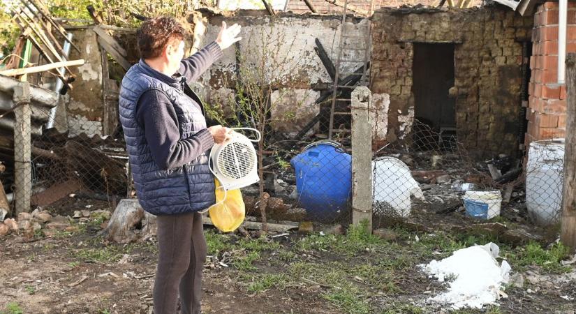 Rejtélyes tűz tette lakhatatlanná egy tiszasülyi nő otthonát