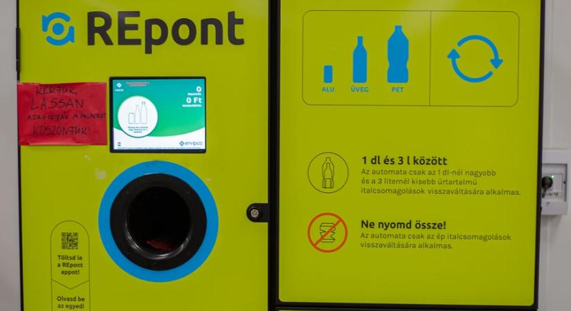 A MOHU megnövelt kapacitással készül a REpont automatáknál