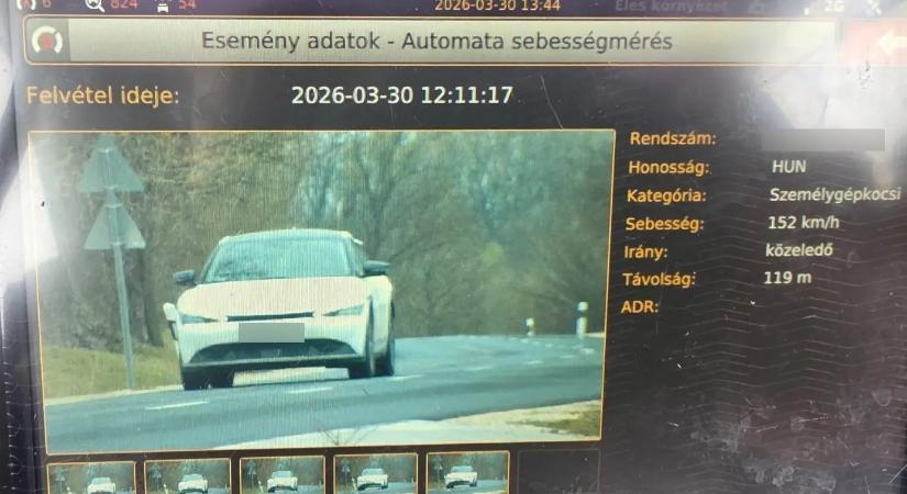 Tényleg lassúak a villanyautók? 90 helyett 152 km/órával fotózták le a Kia EV6-ot!