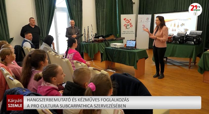 Hangszerbemutató és kézműves foglalkozás a Pro Cultura Subcarpathica szervezésében (videó)