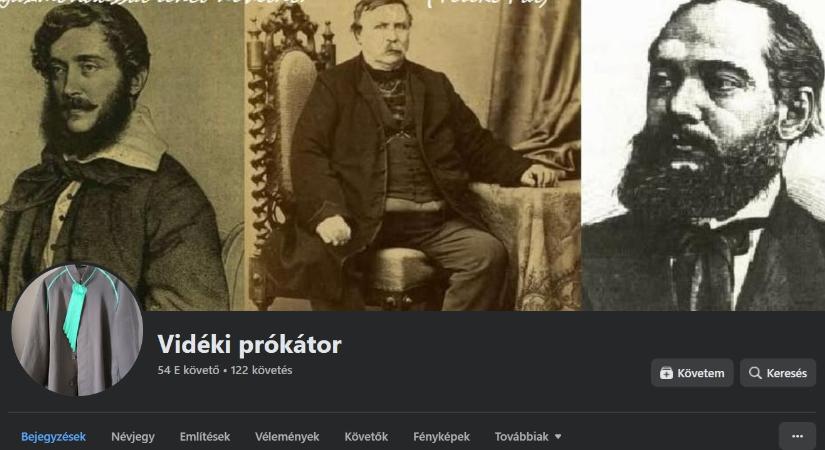 Újra elérhető a Vidéki prókátor Facebook-oldala