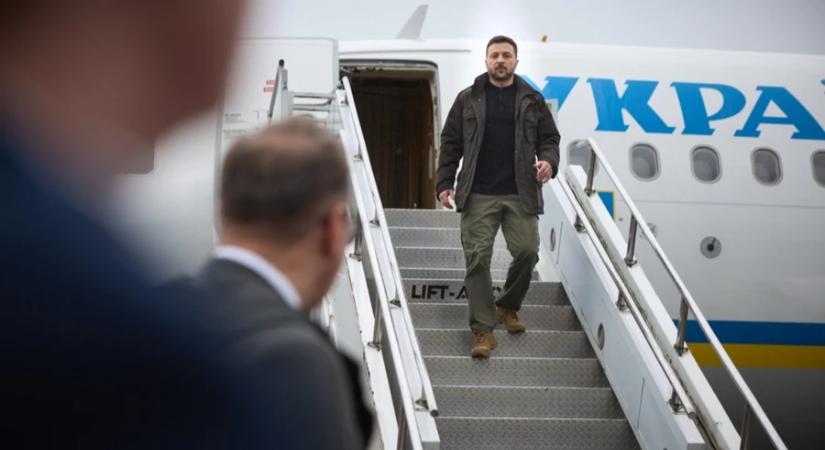 Zelenszkij szombaton Isztambulba érkezett, ahol török kollégájával találkozik