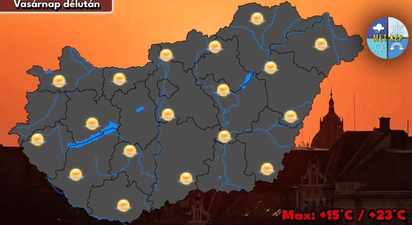 Húsvét vasárnap több órás napsütésre számíthatunk
