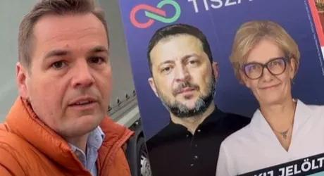 Németh Balázs nyilvánvalóan kamu Zelenszkij-plakátokkal kampányol, az NVB szerint ez politikai vélemény