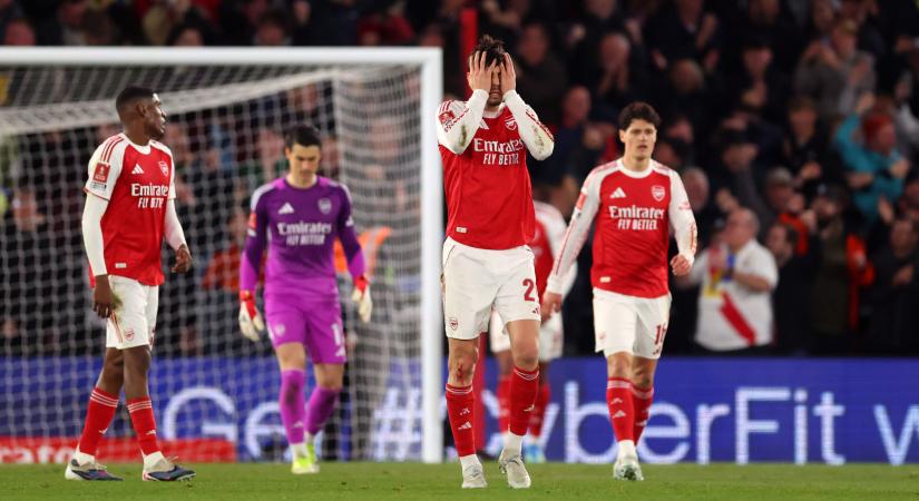 Újabb elbukott sorozat – búcsúzott az FA-kupából az Arsenal