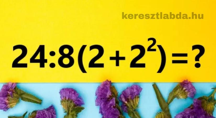 Napi matek feladat: 48, 18 vagy 0,5? Az utolsó sor mindent felborít!