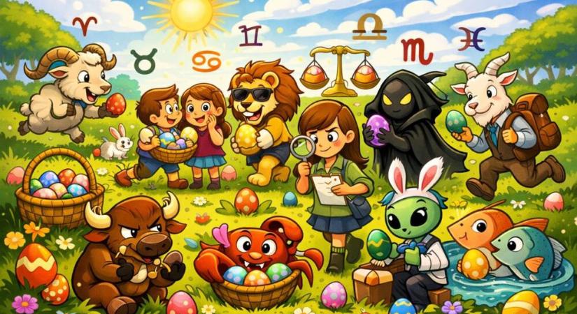 Horoszkóp: húsvét vasárnapi tojáskeresés, családra optimalizálva