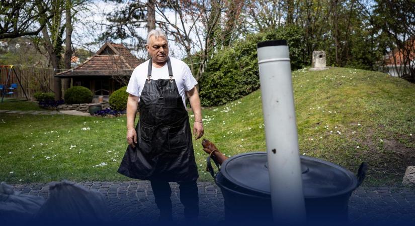 Hatalmas húsvéti sonkát főz Orbán Viktor