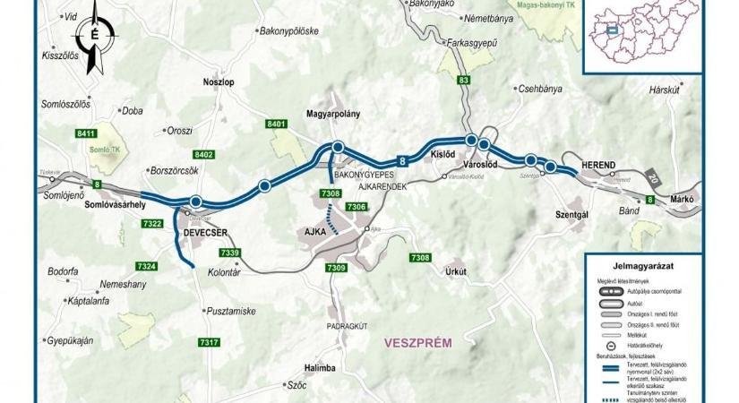 Folytatódik a 8-as főút fejlesztése: már zajlik a kisajátítás (videó)