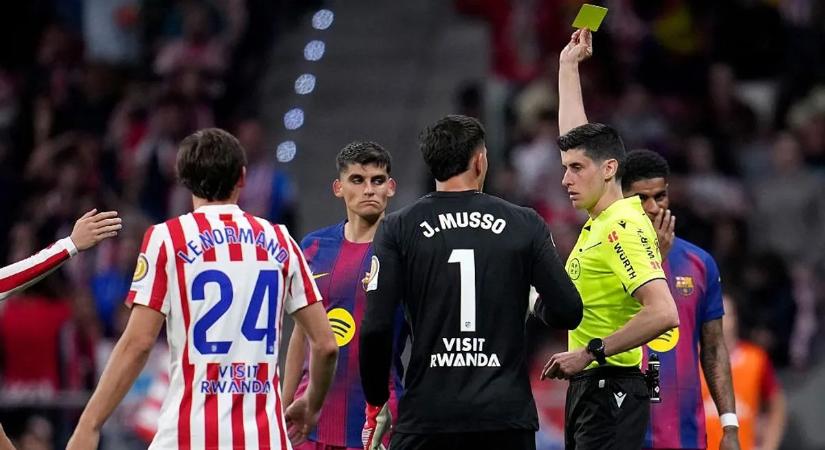 Gerard Martín visszavont piros lapja miatt füstölög az Atlético a Barca elleni zakó után