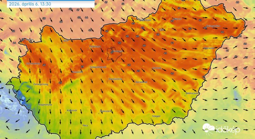 Hidegfront jön, újra feltámad a szél