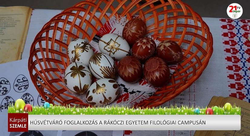 Húsvétváró foglalkozás a Rákóczi egyetem filológiai campusán (videó)